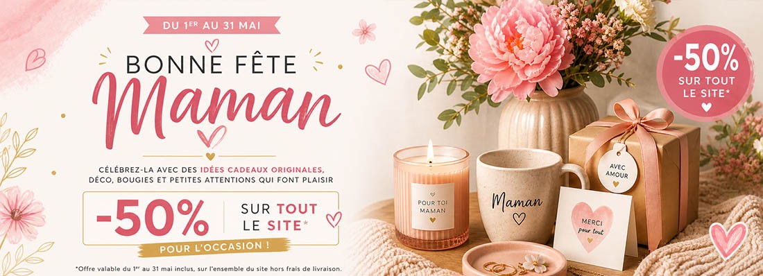 fete des meres 2026 bougie pas cher